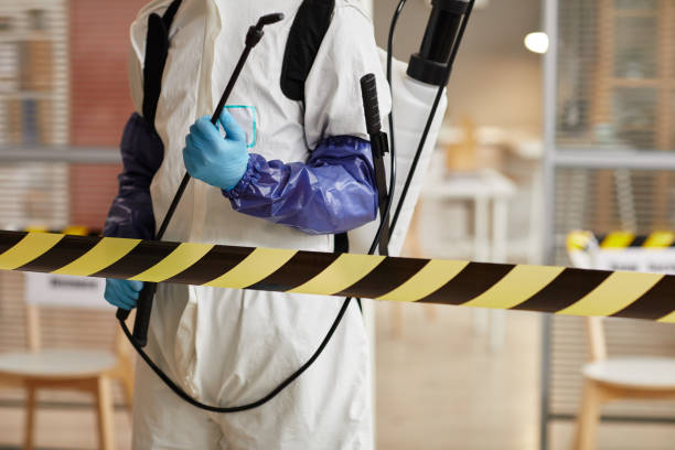 Professional Biohazard Cleanup technician working in Applegate, CA